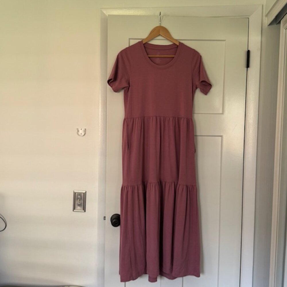 Woolx Lucia dress in Mesa Rose Size S